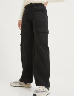 FatFace Bodi Belted Cargo Trouser Washed Black Online