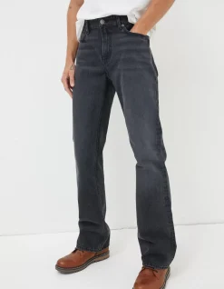 FatFace Bootcut Jeans Washed Grey New