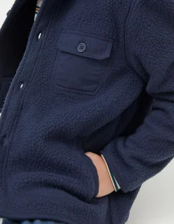 FatFace Borg Shacket Navy Best