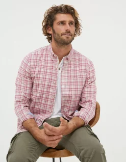 FatFace Bowes Check Shirt Rose Pink Best