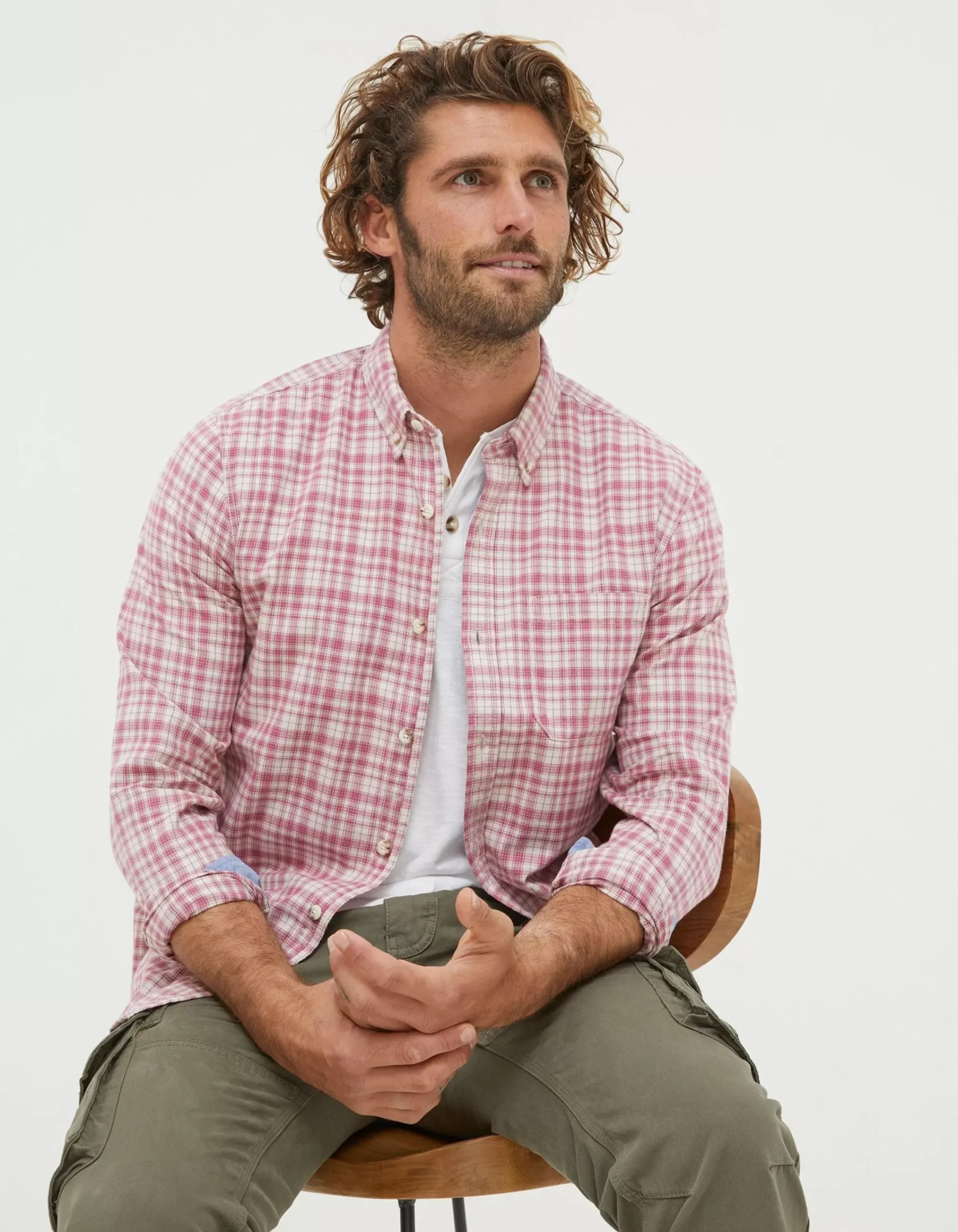 FatFace Bowes Check Shirt Rose Pink Best