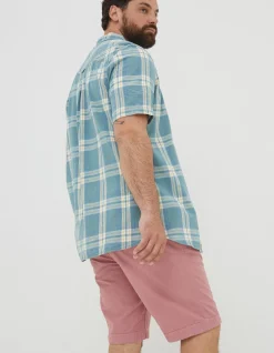 FatFace Braddock Check Shirt Duck Egg