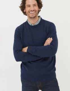 FatFace Braunton Crew Jumper Navy New