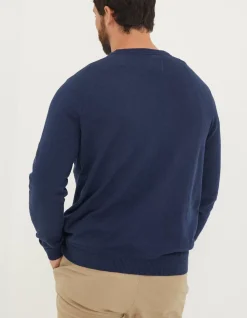 FatFace Braunton Crew Jumper Navy New