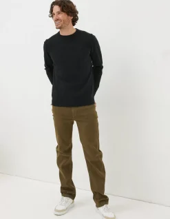 FatFace Braunton Crew Jumper Black Discount
