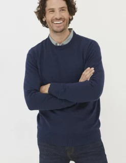 FatFace Braunton Crew Jumper Navy Clearance