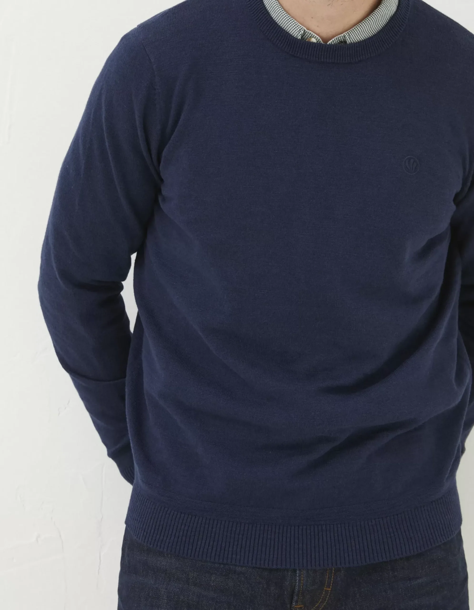 FatFace Braunton Crew Jumper Navy Clearance