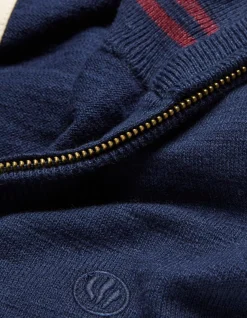 FatFace Braunton Half Neck Jumper Navy Hot