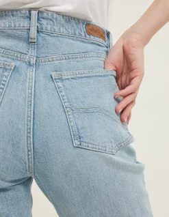 FatFace Bray Barrel Comfort Stretch Jeans Light Blue Discount