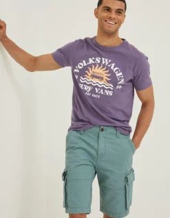 FatFace Breakyard Cargo Shorts Green Haze Best