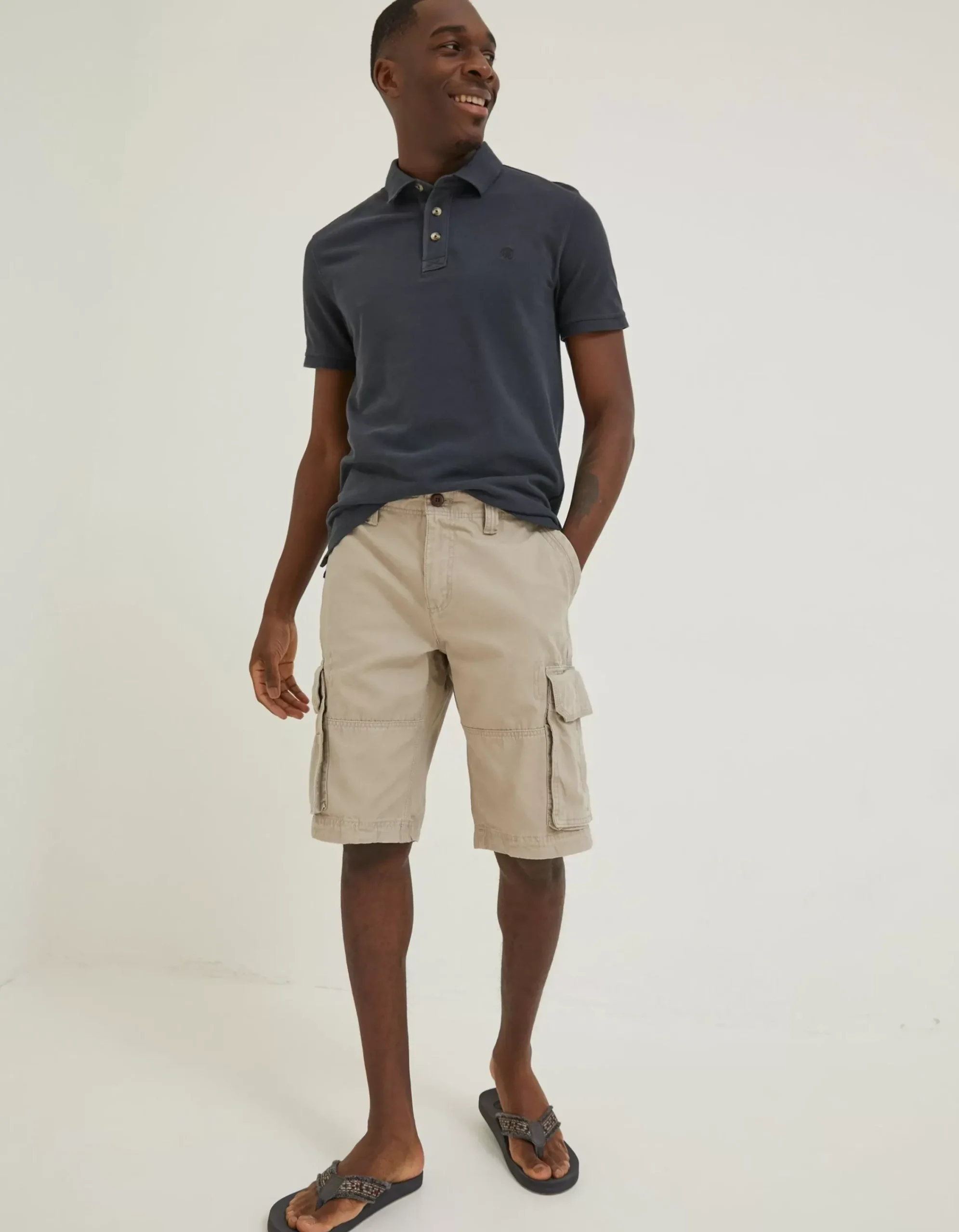 FatFace Breakyard Cargo Shorts Light Stone Best