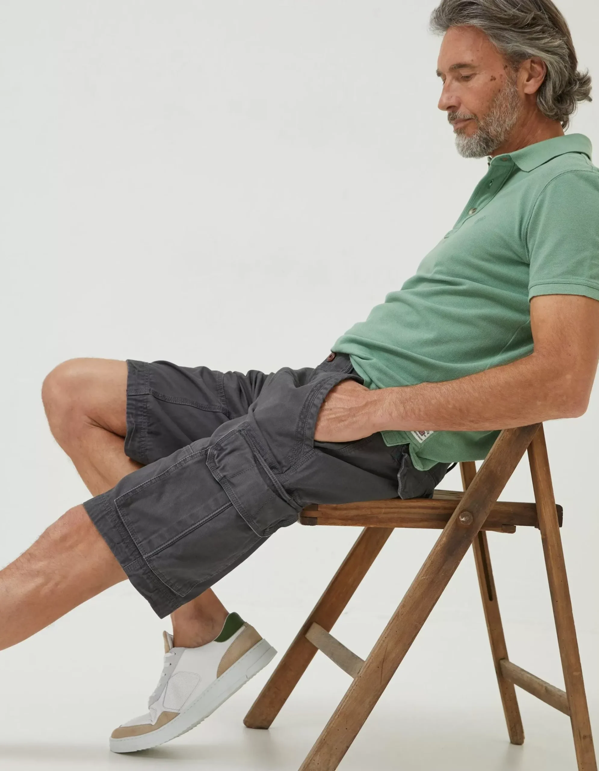 FatFace Breakyard Cargo Shorts Dark Grey New
