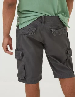 FatFace Breakyard Cargo Shorts Dark Grey New