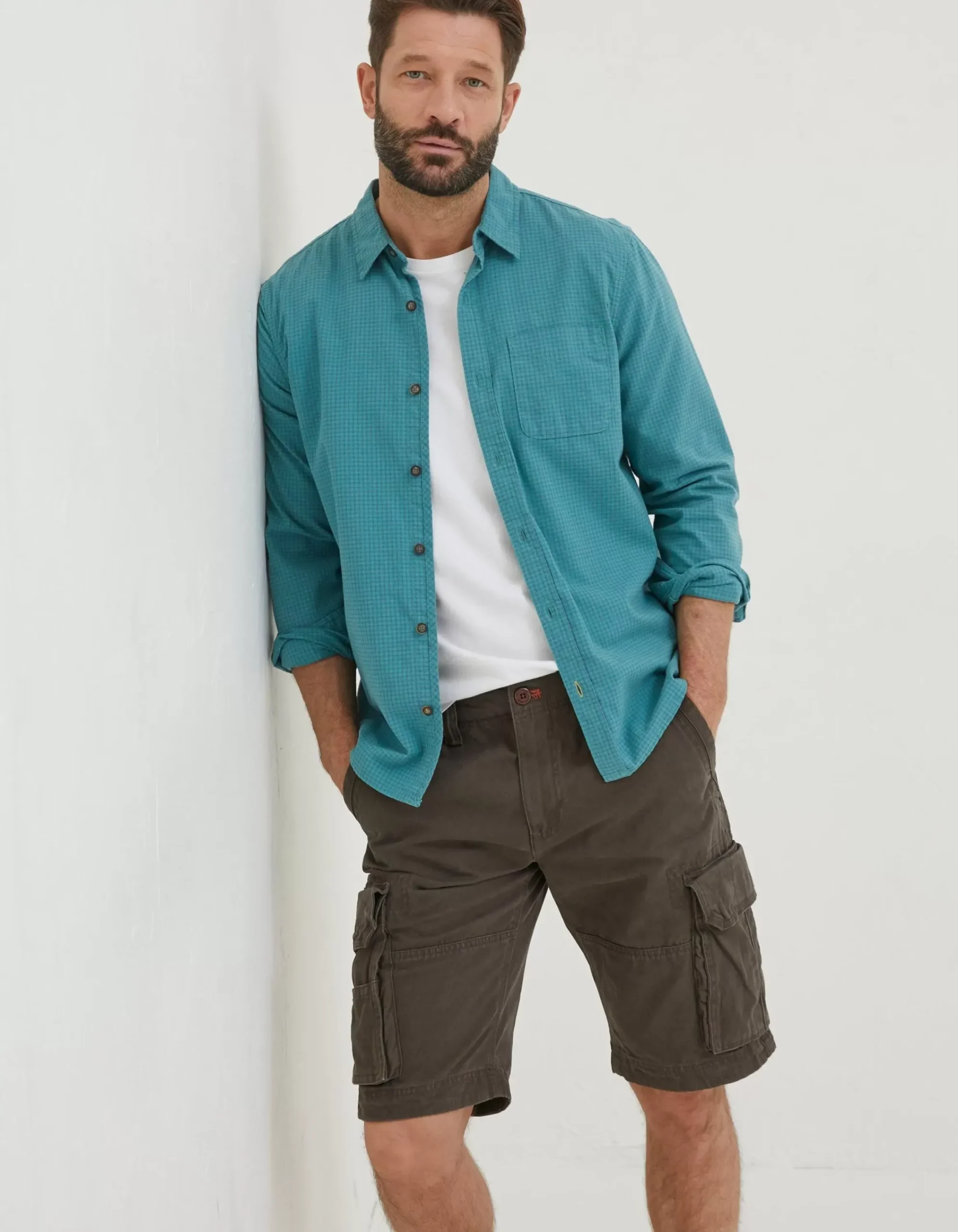 FatFace Breakyard Cargo Shorts Chocolate Brown Best