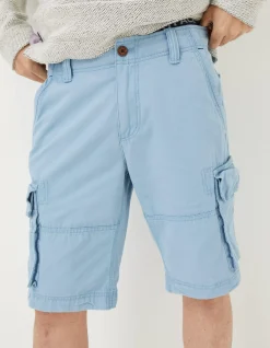FatFace Breakyard Cargo Shorts Chambray Blue Sale