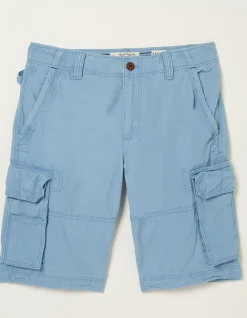 FatFace Breakyard Cargo Shorts Chambray Blue Sale
