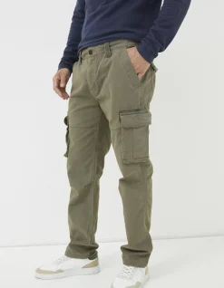 FatFace Breakyard Cargo Trousers Olive Green Hot