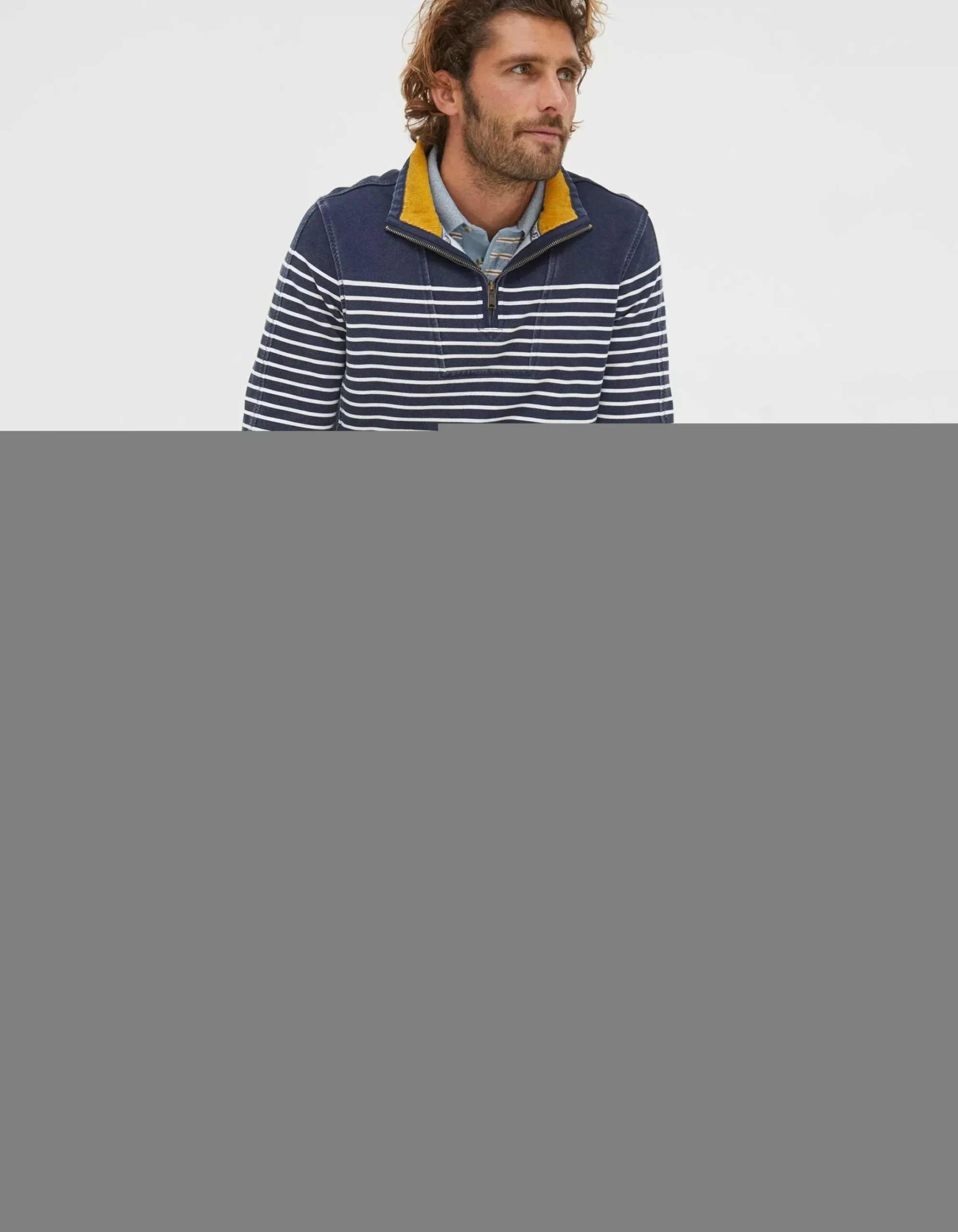 FatFace Breton Airlie Sweatshirt Navy Outlet