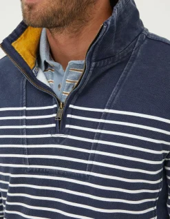 FatFace Breton Airlie Sweatshirt Navy Outlet