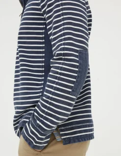 FatFace Breton Airlie Sweatshirt Navy Outlet