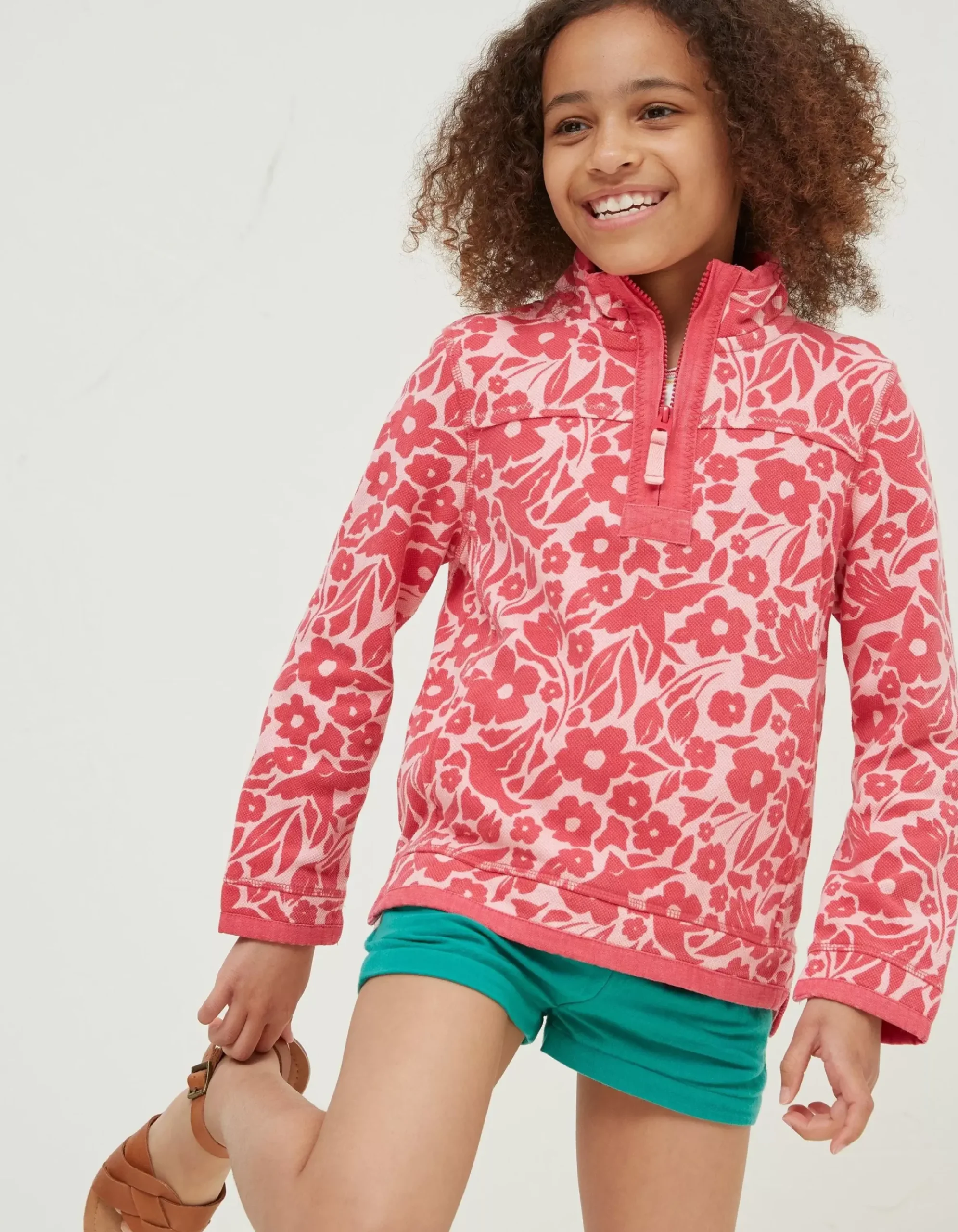 FatFace Bright Blooms Airlie Raspberry Red New