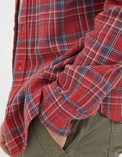 FatFace Broadfield Check Shirt Red
