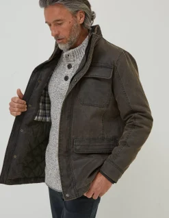 FatFace Broadsands 4 Pocket Jacket Brown New