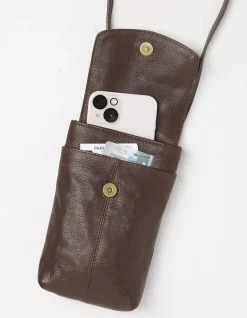 FatFace Bronte Bee Phone Bag Chocolate Brown Online