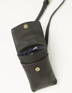 FatFace Bronte Bee Phone Bag Black New