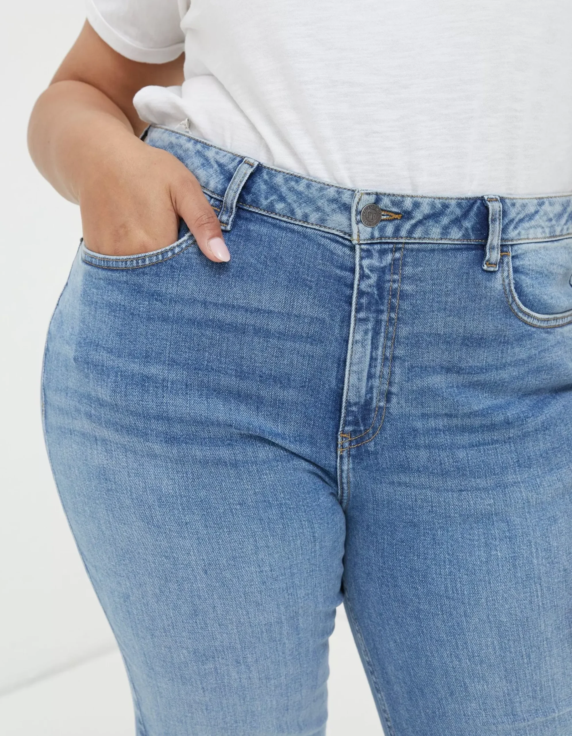 FatFace Brooke Bootcut Mid Blue Discount