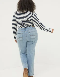 FatFace Brooke Bootcut Jeans Light Denim Blue
