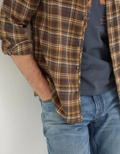 FatFace Brooke Check Shirt Brown New