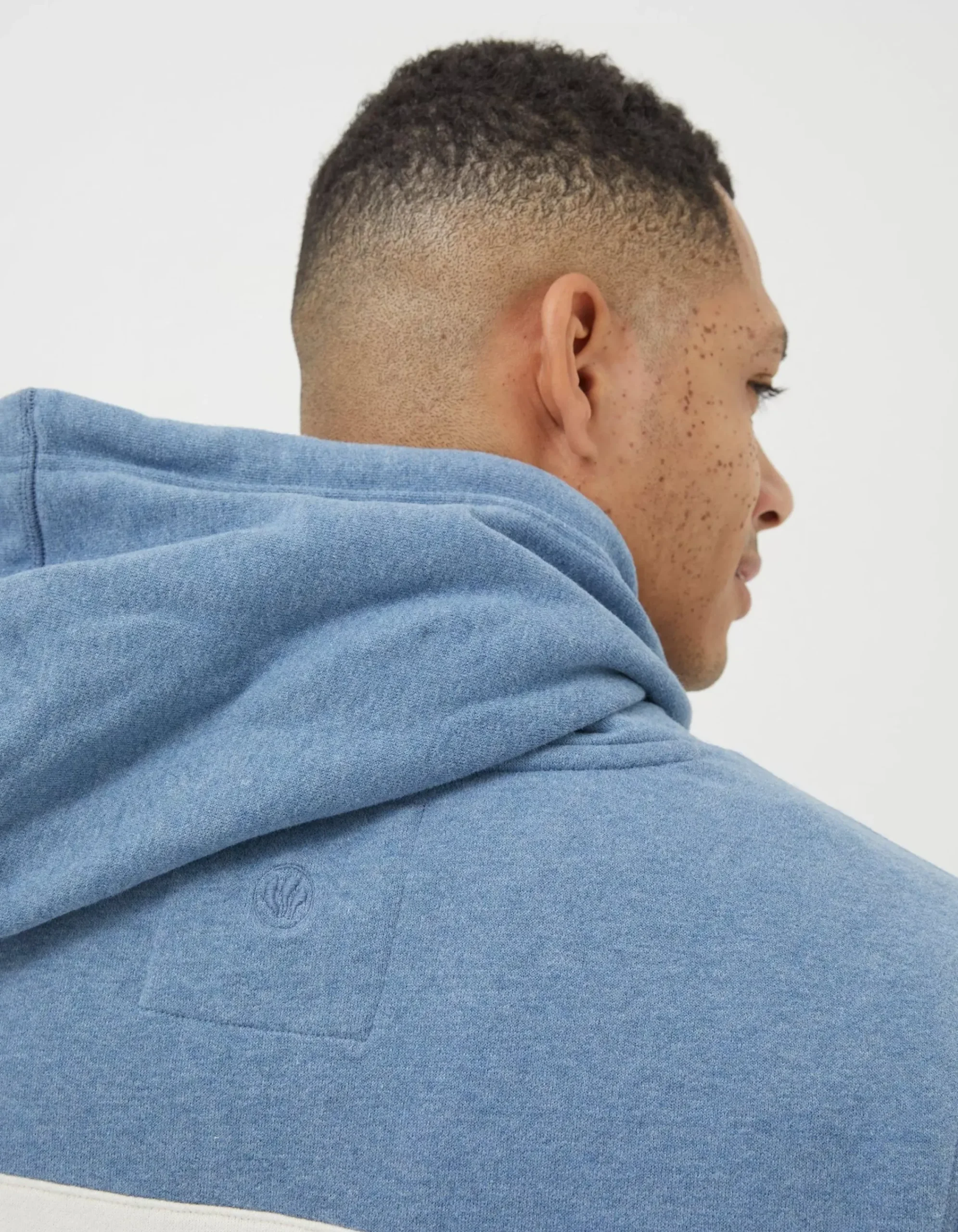 FatFace Brooke Cut And Sew Hoodie Light Green Marl New