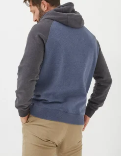 FatFace Brooke Cut And Sew Hoodie Charcoal Marl Clearance
