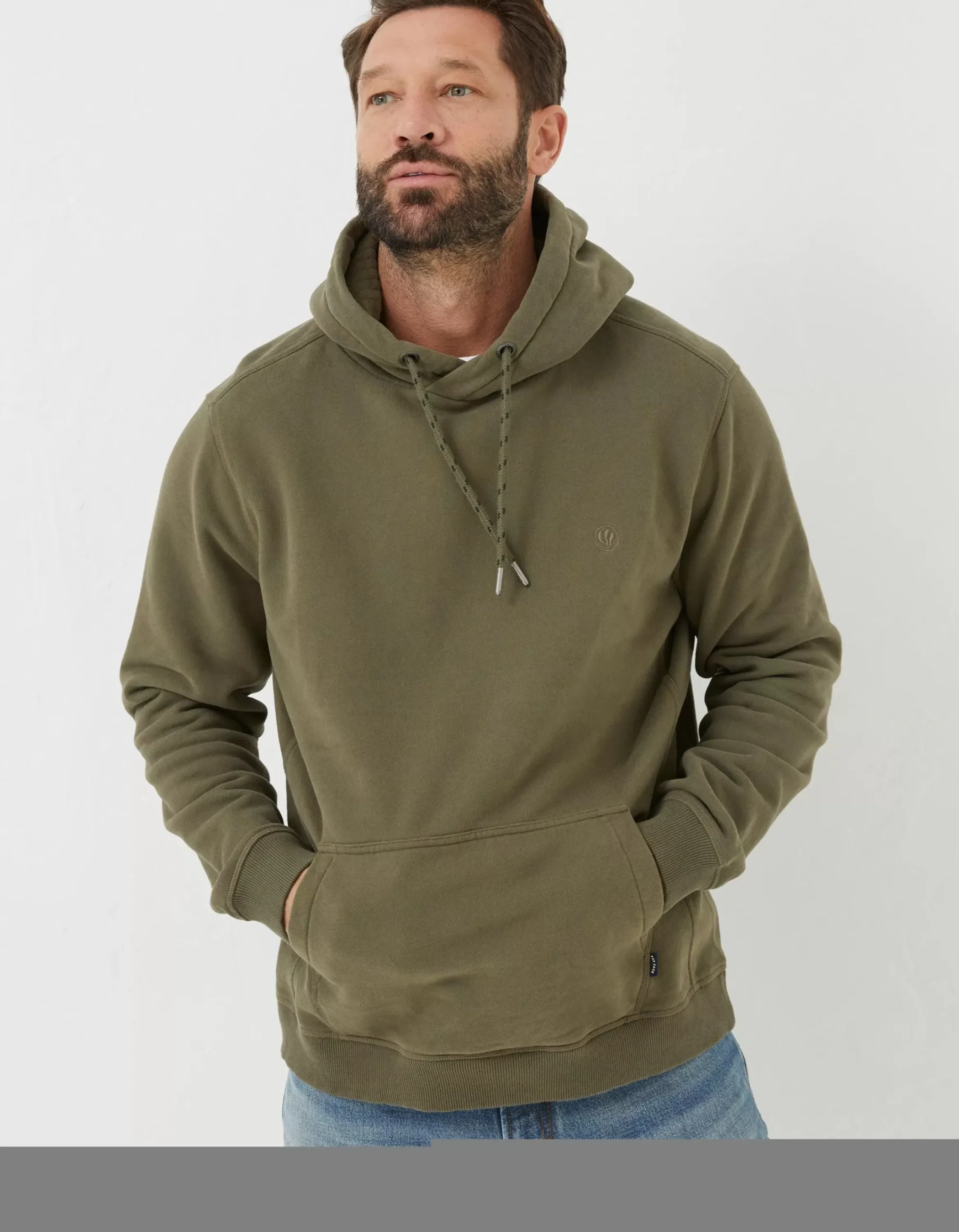 FatFace Brooke Hoodie Olive Green Hot