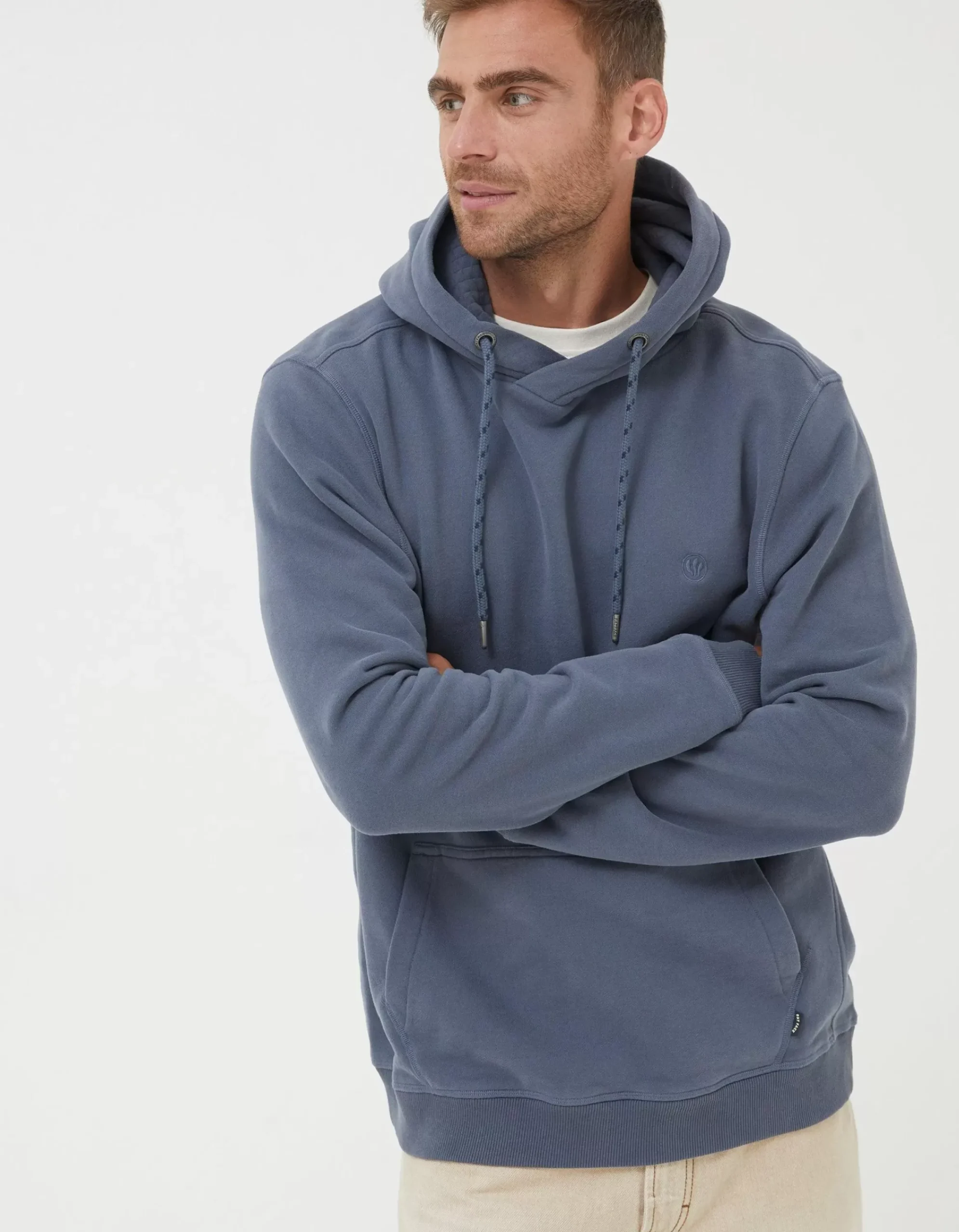 FatFace Brooke Hoodie Dusky Blue Hot