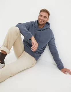 FatFace Brooke Hoodie Dusky Blue Hot