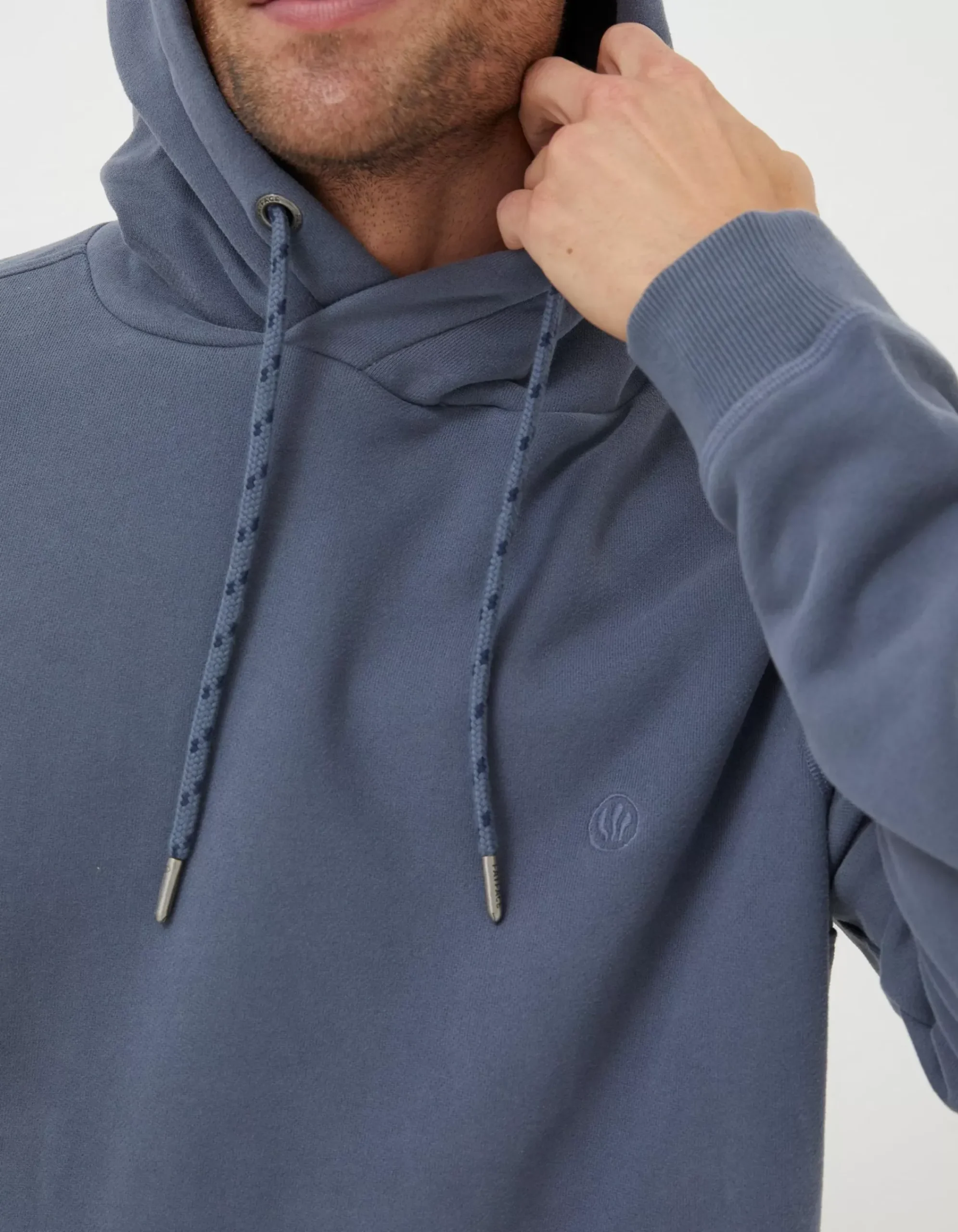 FatFace Brooke Hoodie Dusky Blue Hot