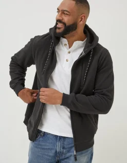 FatFace Brooke Zip Through Hoodie Black Best