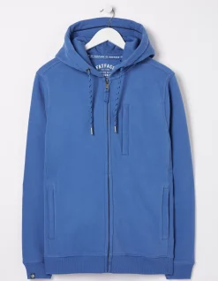 FatFace Brooke Zip Through Hoodie Washed Blue Hot