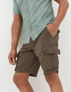 FatFace Bude Lightweight Cargo Shorts Chocolate Brown Best