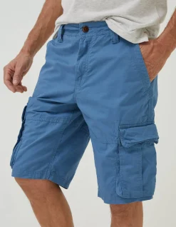 FatFace Bude Lightweight Cargo Shorts Washed Blue Outlet
