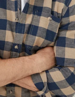 FatFace Buffalo Check Shirt Navy