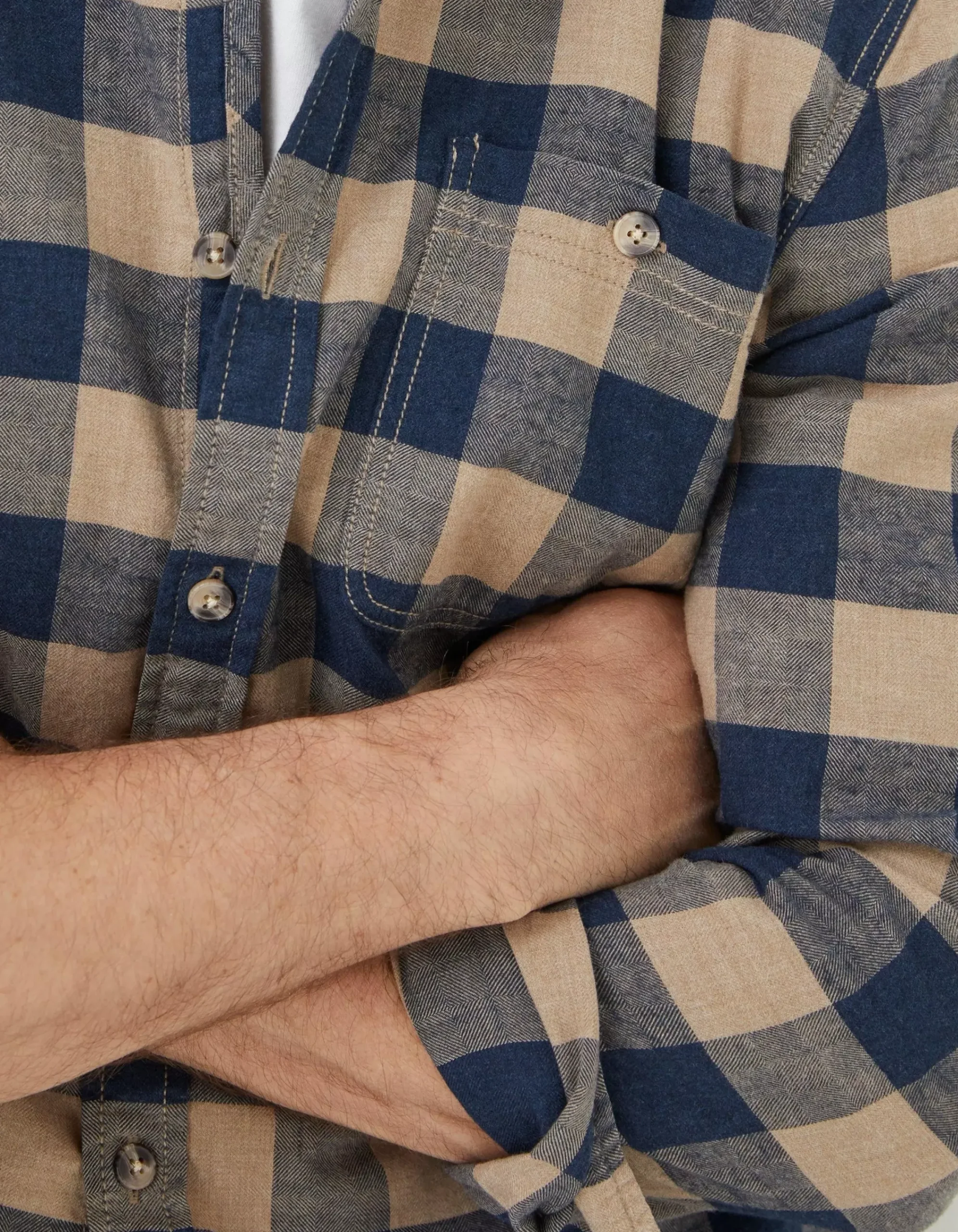 FatFace Buffalo Check Shirt Navy