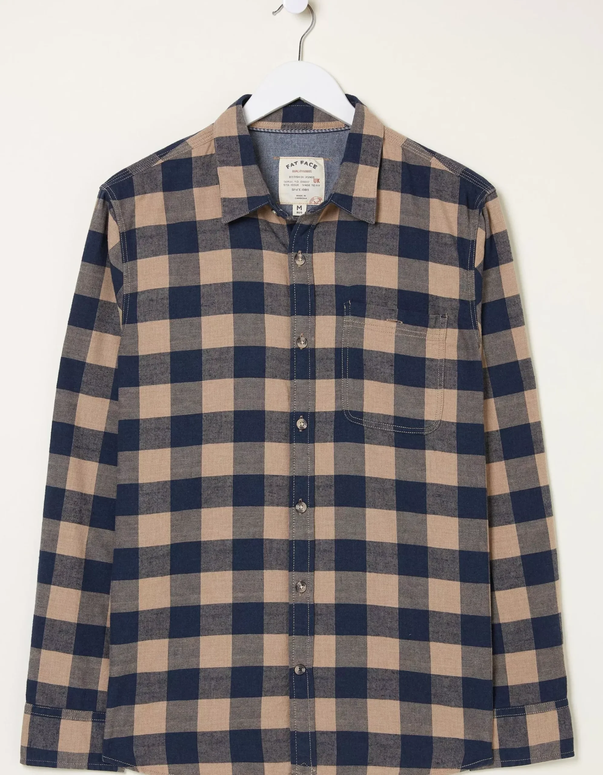 FatFace Buffalo Check Shirt Navy