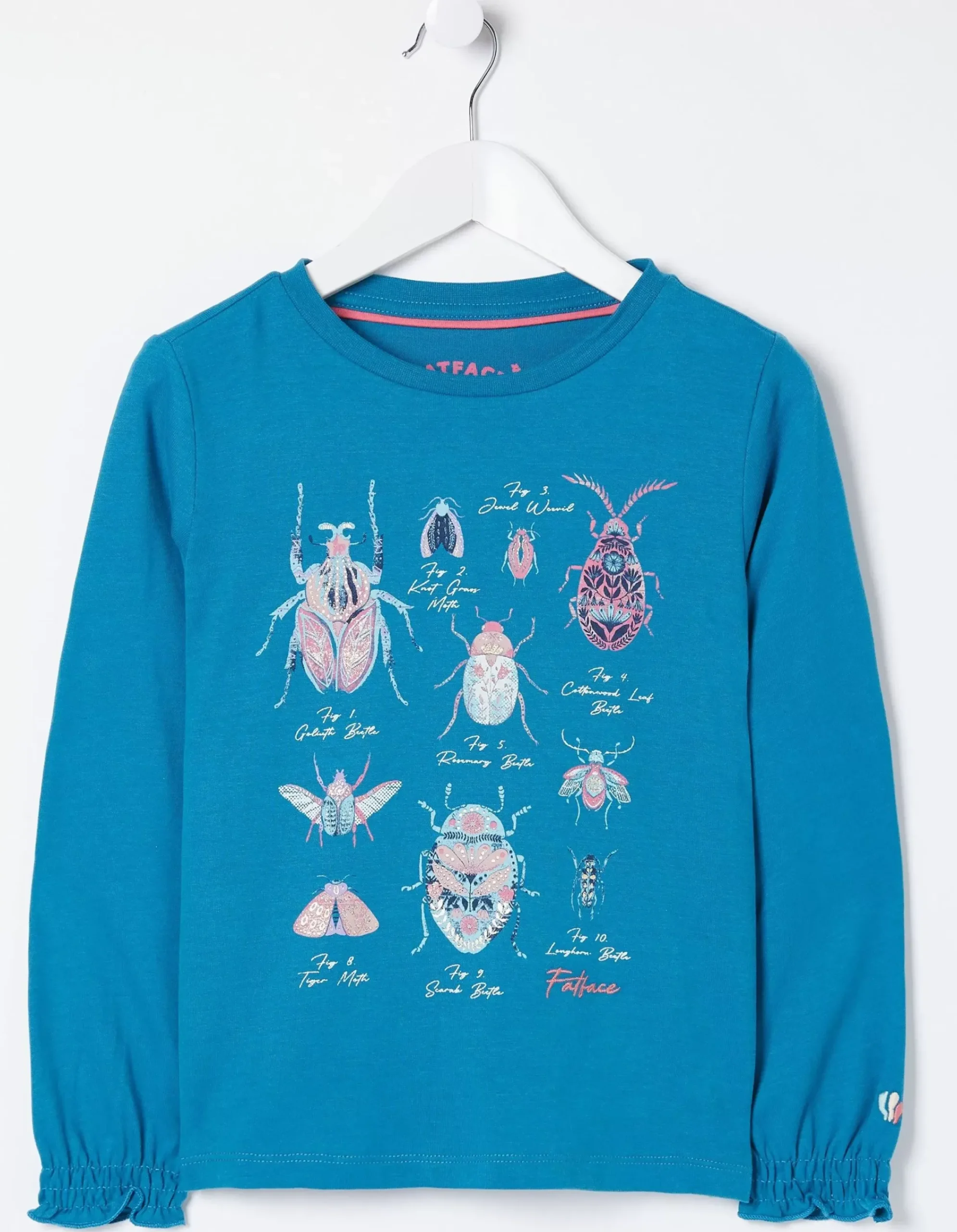 FatFace Bug Graphic Jersey T-Shirt Dark Teal Sale