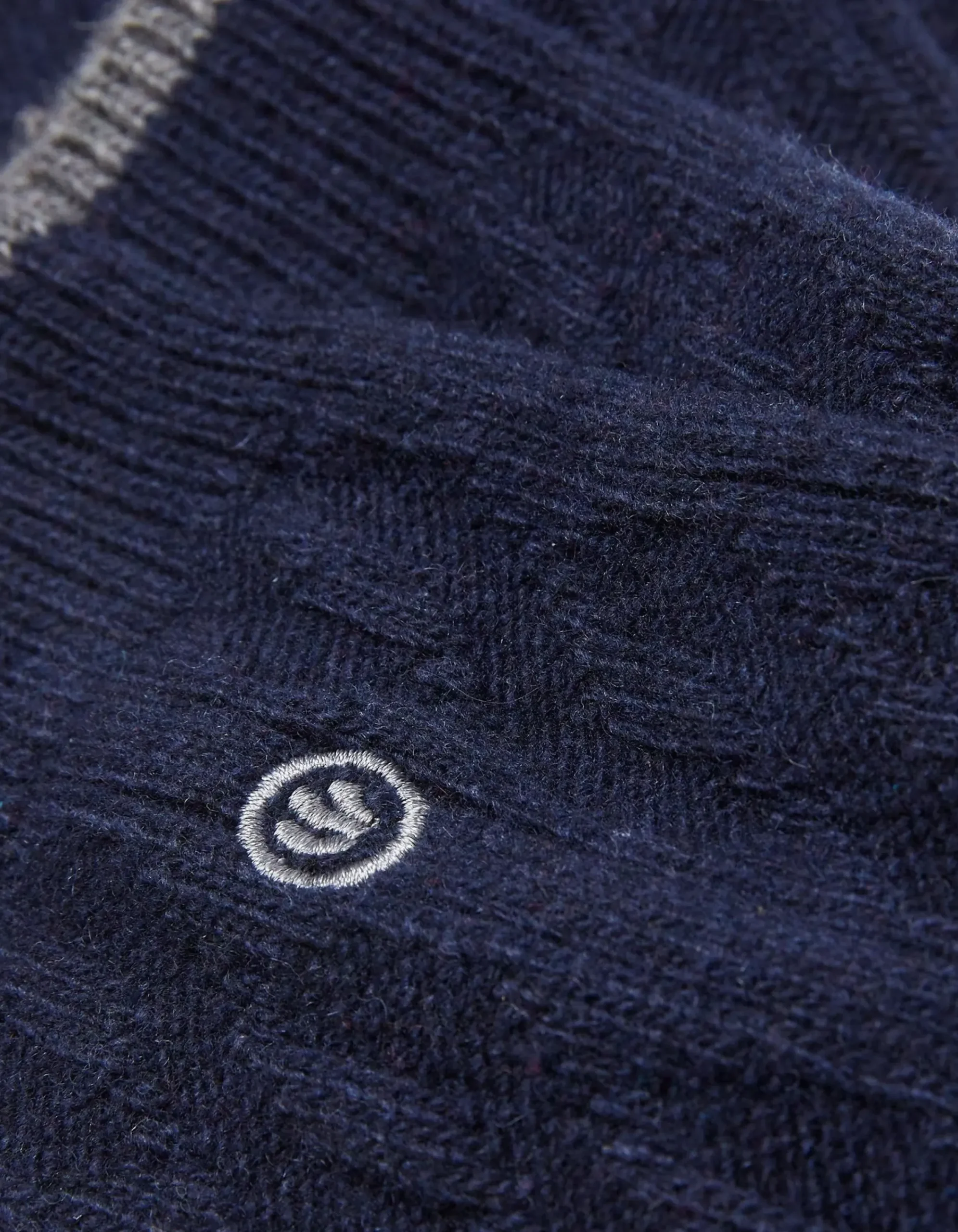 FatFace Cable Merino Socks Navy