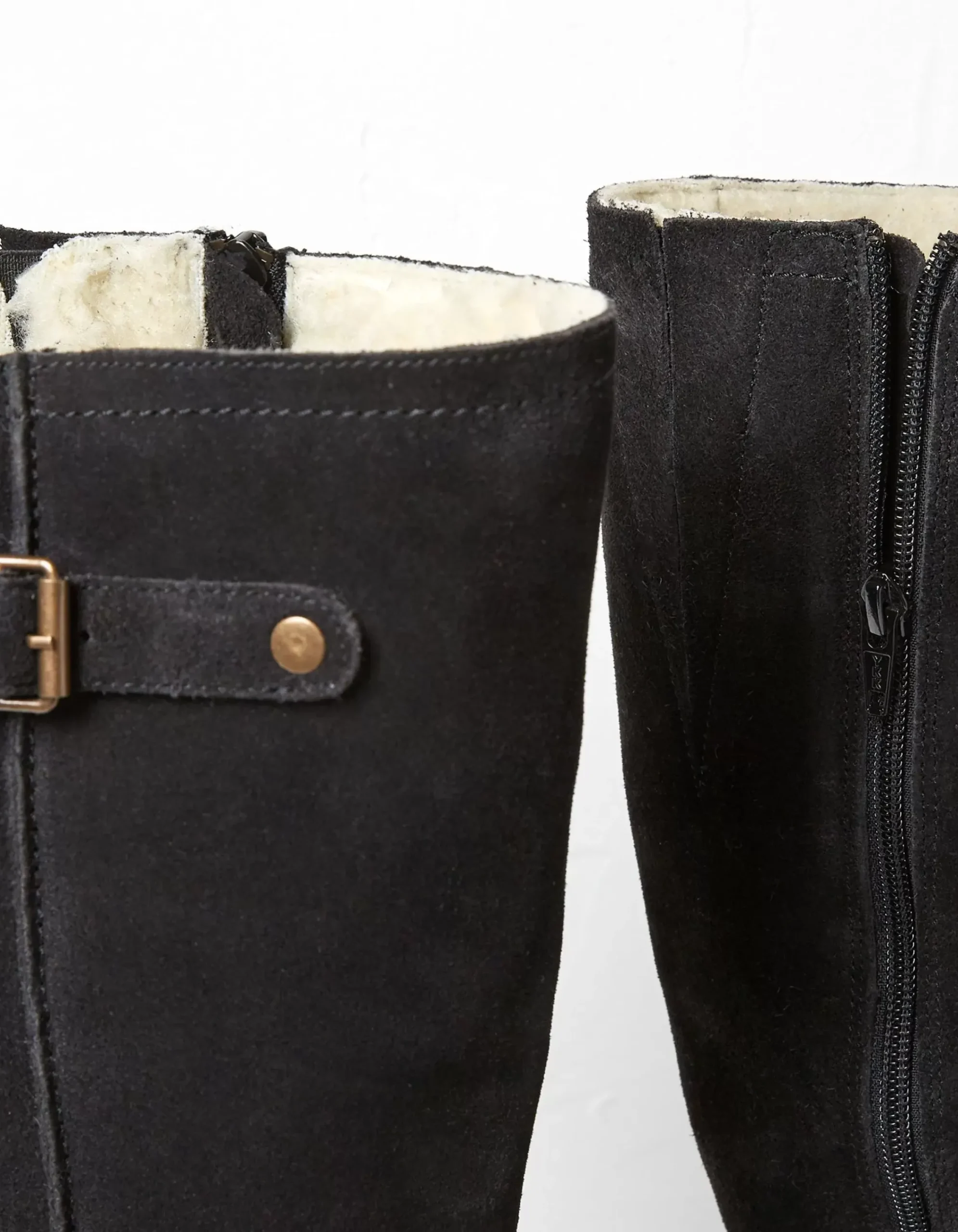 FatFace Calista Knee High Boots Black Clearance