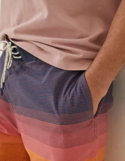 FatFace Camber Ombre Swim Shorts Coral