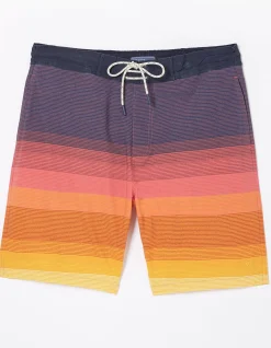 FatFace Camber Ombre Swim Shorts Coral